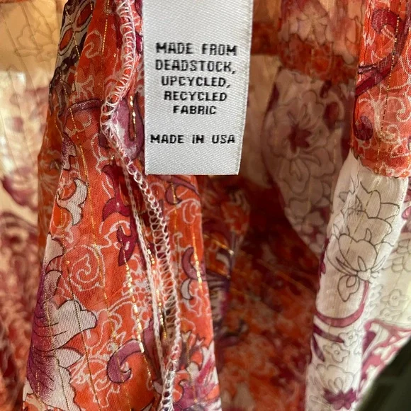 Christy Dawn Indian floral multicolour & gold summer dress - Picture 8 of 10